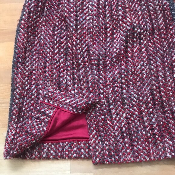 Prada Bouclé Tweed Wool Skirt Size 4 - Picture 7 of 14